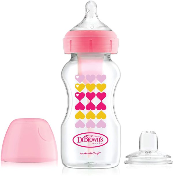 Dr. Brown's Options+ Wide-Neck Baby Bottle & Sippy Teat