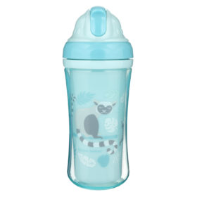 Canpol Babies Sport Cup With Silicon Flip Top Straw 260ml Lemur