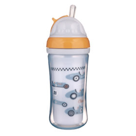 Canpol Babies Sport Cup With Silicon Flip Top Straw 260ml Cars