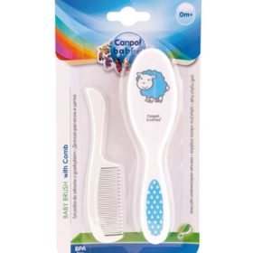 Canpol Babies Soft Baby Brush And Comb TRANSPARENT