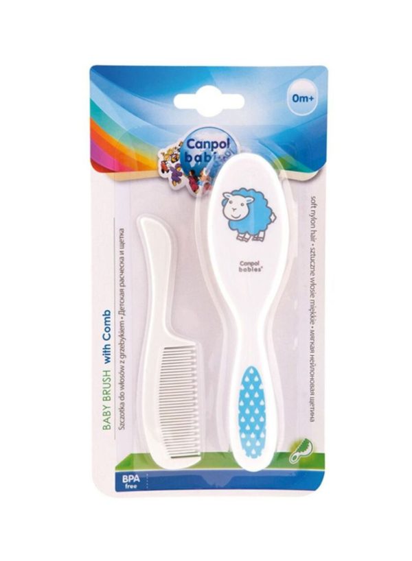 Canpol Babies Soft Baby Brush And Comb TRANSPARENT
