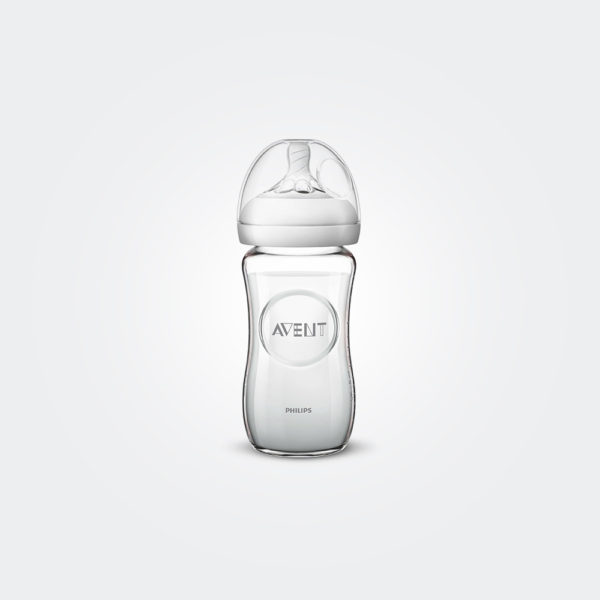 Natural baby bottle 240ml glass