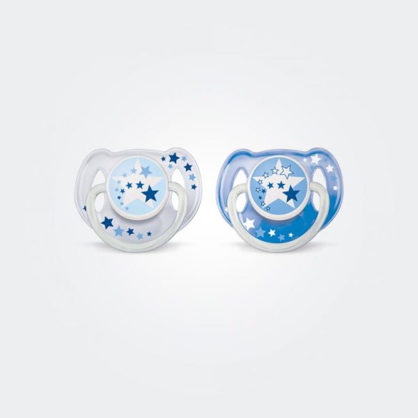 Philips Avent Pacifier nighttime 0-6m 2PK Colors