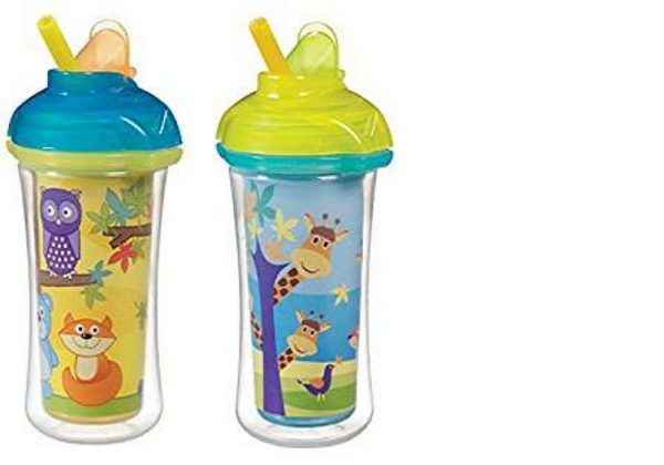 Munchkin Click Lock Decorated Straw Cup - 2pk