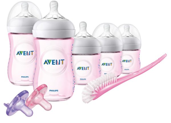 Philips Avent Natural Baby Bottle Gift Set,Pink