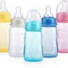 Nuby Standard Neck Tinted Feeding Bottle Nurser, Color 150ml