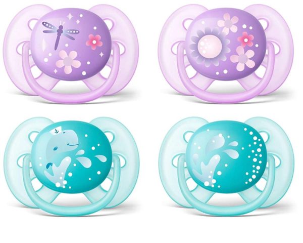 Philips Avent Ultra Soft Soother 6-18M 2Pk Colors