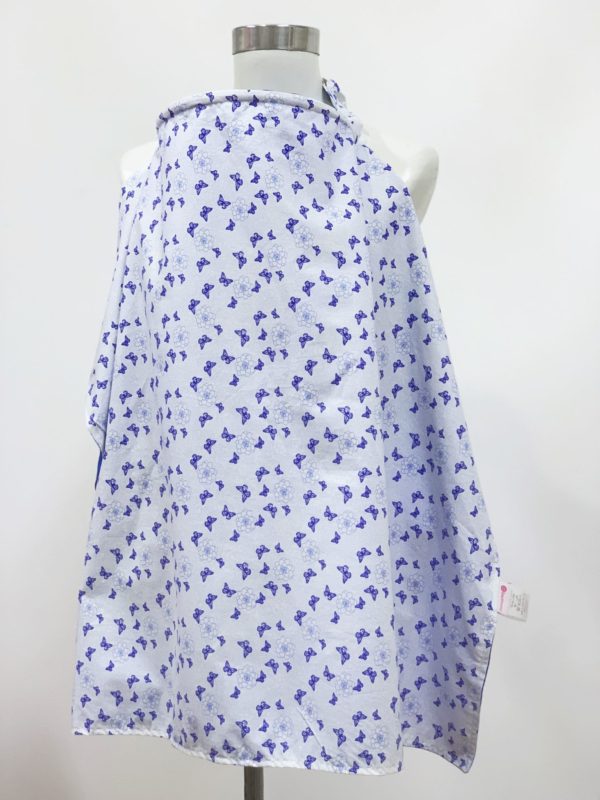 Best Mums Nursing Cover-Blue Butterflies