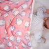 Best Mums Fleece Baby Blanket- Watermelon Penguin