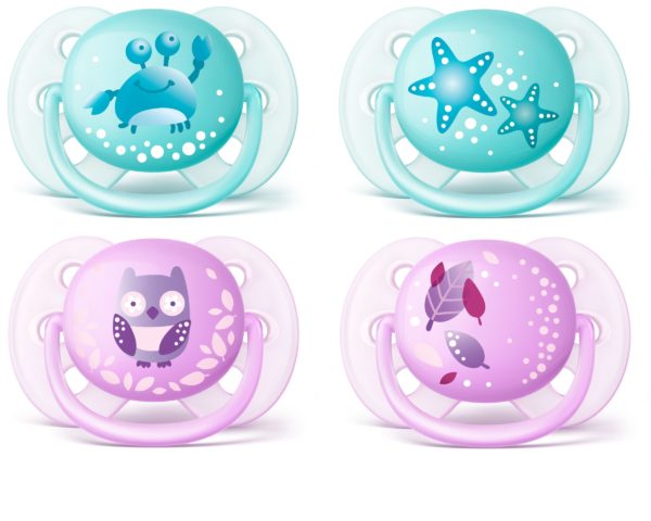 Philips Avent Ultra Soft Soother 0-6M -Boy 2Pk