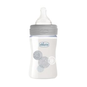 Chicco Well Being Glass Baby Bottle 150 Ml Slow Flow