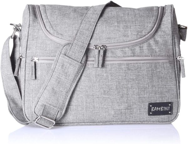 Bambini Macaw Diaper Bag Grey