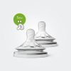 Philips Avent Natural Baby Teat Slow Flow 1m+ 2pk