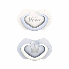 Canpol babies Silicone Symmetrical Soother Royal Baby 2 pcs