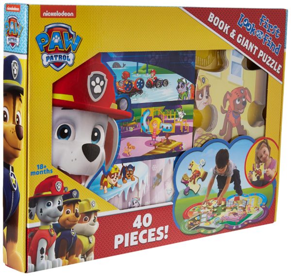 New First Look & Find & Puzzle Box Paw Patrol