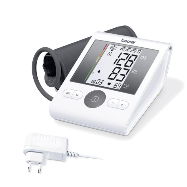 Beurer upper arm blood pressure monitor BM28 + adaptor