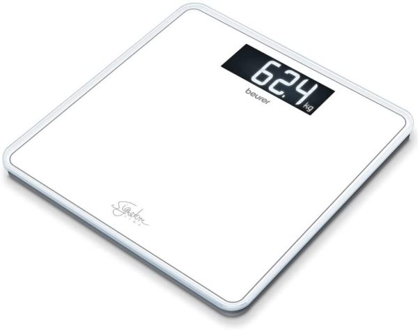 Beurer GS410 Signature Line Glass Digital Scale White