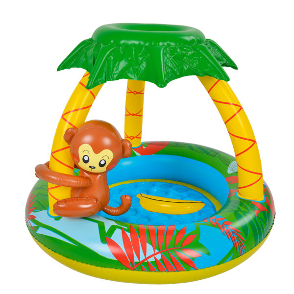 Jilong Inflatable Monkey with Palm Tree Sun Baby Pool