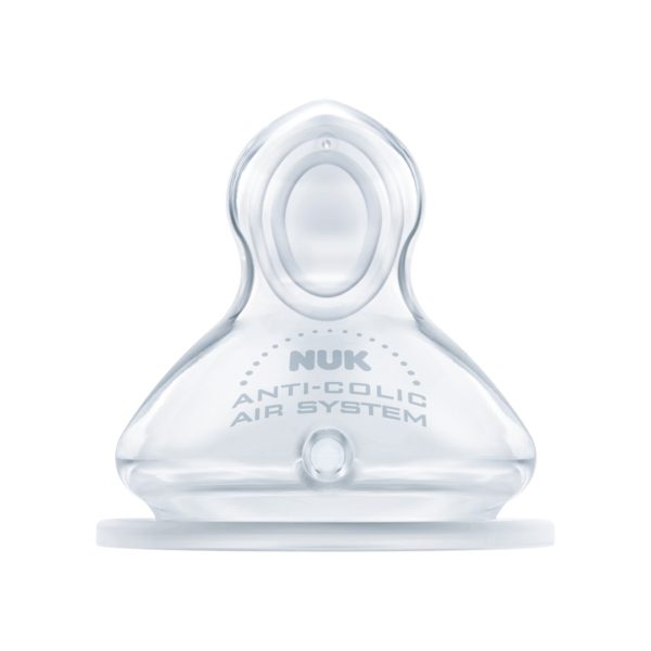 Nuk Anti colic Silicone Baby Bottle Teat, Size S (First choice +)