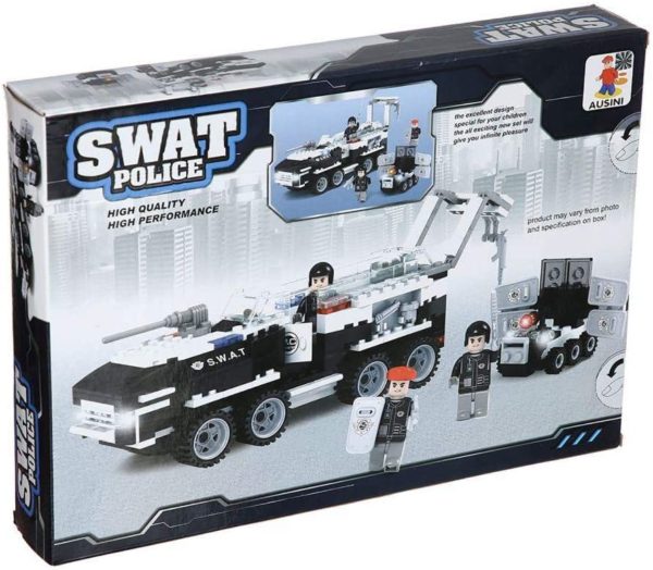 Ausini Swat Police Car Toy , 275 Piece