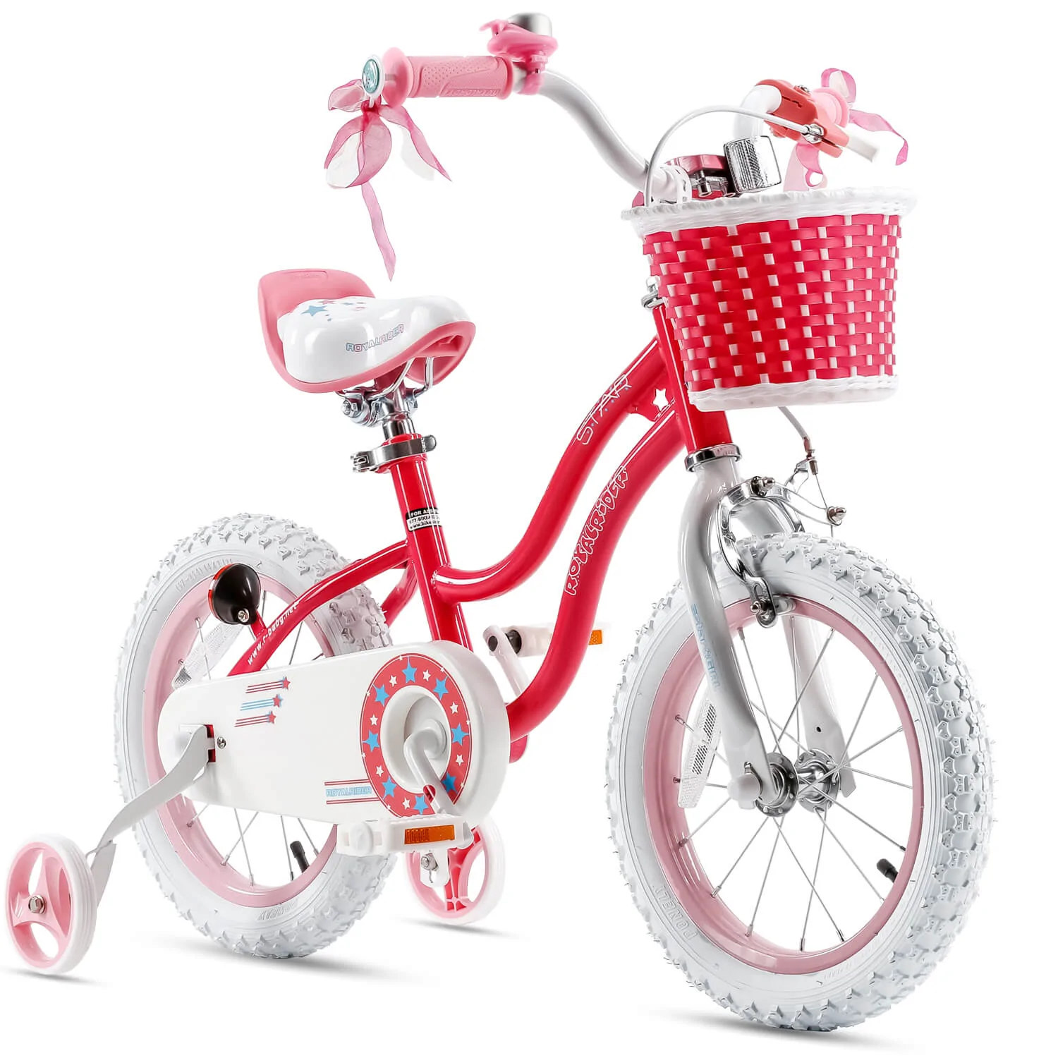 Royal Baby Star Girl 12inch Bike with Training Wheels (2-4y)