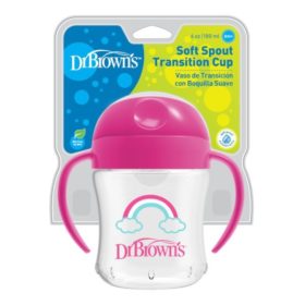 Dr Brown's Soft-Spout Transition Cup 180 ml w/ Handles (6m+)