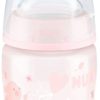 NUK Plastic Baby Bottle with Silicone Teat, 0 To 6 Months , 150 ml, Size M