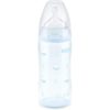 NUK Plastic Baby Bottle with Silicone Teat-Blue, 300 ml, First choice +