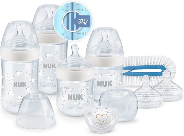 NUK Nature Sense Perfect Start Baby Bottles Set mit Temperature Control