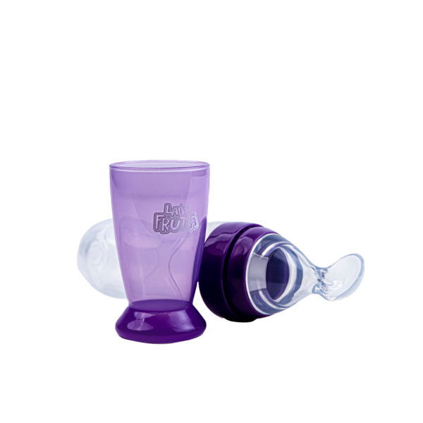 La Frutta Silicone Feeding Bottle With Spoon