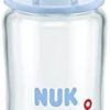 NUK Glass Baby Bottle with Latex Teat - 240 ml