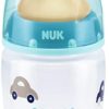 NUK Plastic Baby Bottle with Latex Teat, 0 To 6 Months , 150 ml, Size M