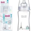 Lovi Diamond Glass Bottle With Dynamic Supervent Teat -250Ml