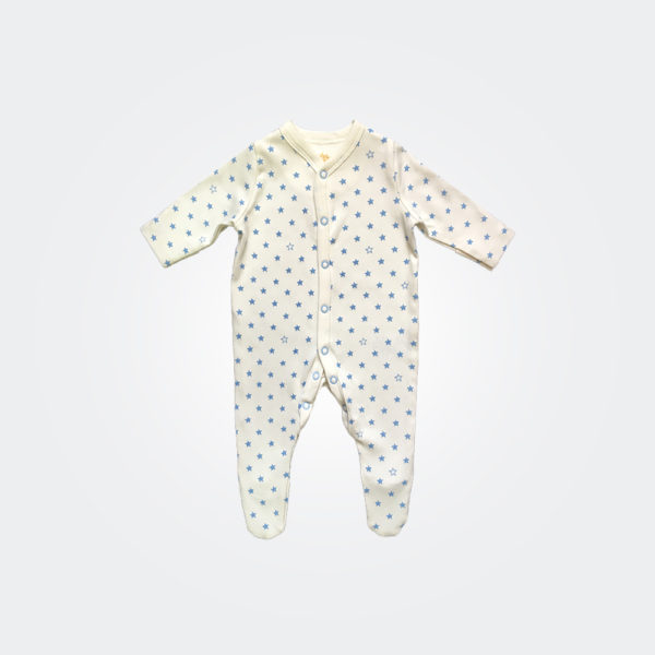 Komkom Long Sleeve & Footed Bodysuits 0-3M E’cru