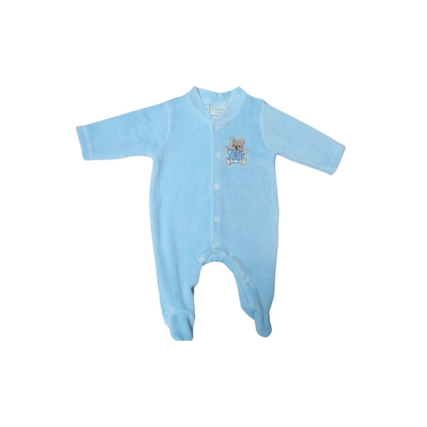 Komkom Baby Salopette Velour Embroidered