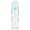 NUK Glass Baby Bottle With Silicone Teat, 0 To 6 Months- 240 Ml ( Classic )