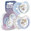 Lovi Dynamic Softening Silicone Soother, Day & Night 2 Pieces