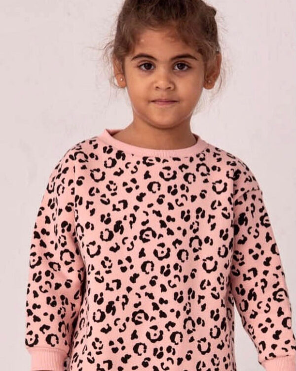 Cottonvi Leopard Pink Sweatshirt