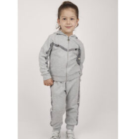 The Mini Mini Hoodie and Sweatpants Grey set