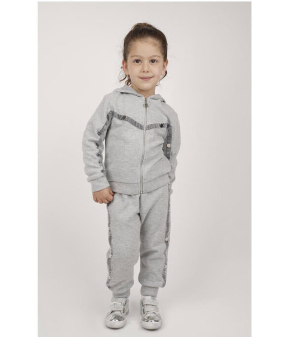 The Mini Mini Hoodie and Sweatpants Grey set