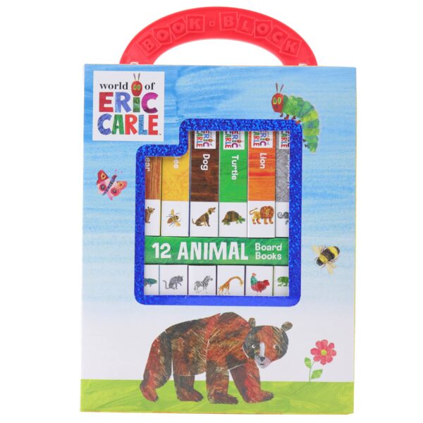 vWorld of Eric Carle, My First Library Animal Board Book Block 12-Book Set - PI Kids