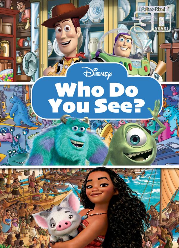 Disney - Toy Story, Moana, Monsters Inc., and More! - Who Do You See? Look and Find Activity Book - PI Kids