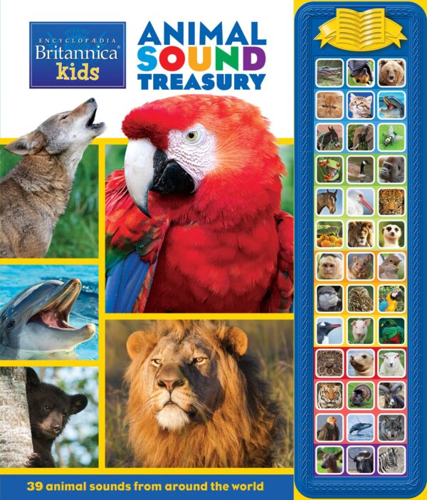 Encyclopaedia Britannica Kids - Animal Sound Storybook Treasury 39-Button Sound Book - PI Kids