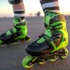 Yvolution Neon Combo Skates with LED Wheels Green