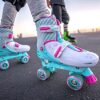 Yvolution Neon Combo Roller Skates with Light Up Wheels