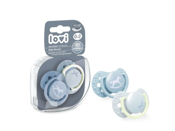 LOVI Pacifier silicone dynamic 0-2m 2pcs Baby Shower Boy