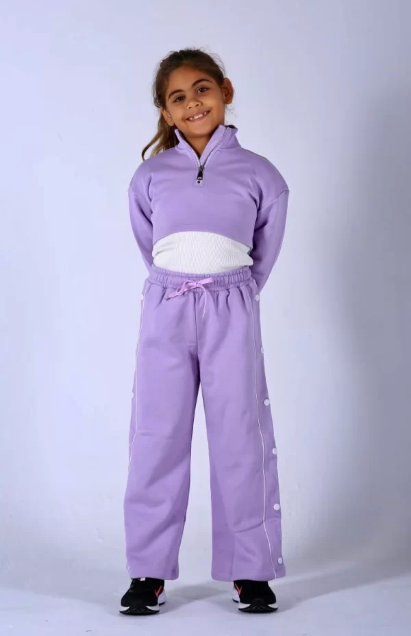 Cottonovi Lilac Cropped Co-Ord Set