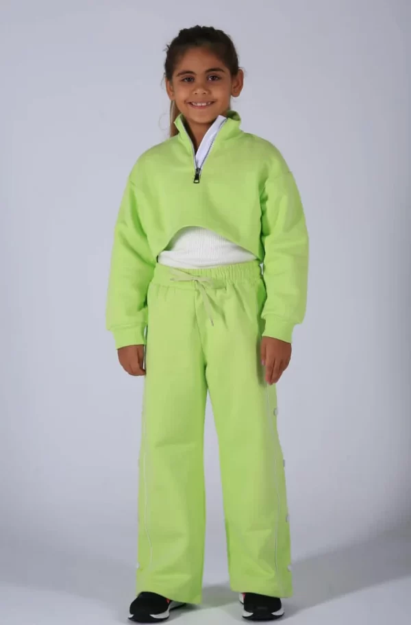 Cottonovi Neon Lime Co-Ord Set