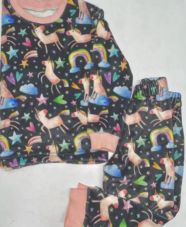 Cottonovi Unicorn Fleece Pyjamas