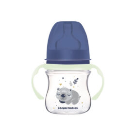 Canpol babies Wide Neck Anti-colic Bottle with Glowing Handles PP EasyStart 120ml